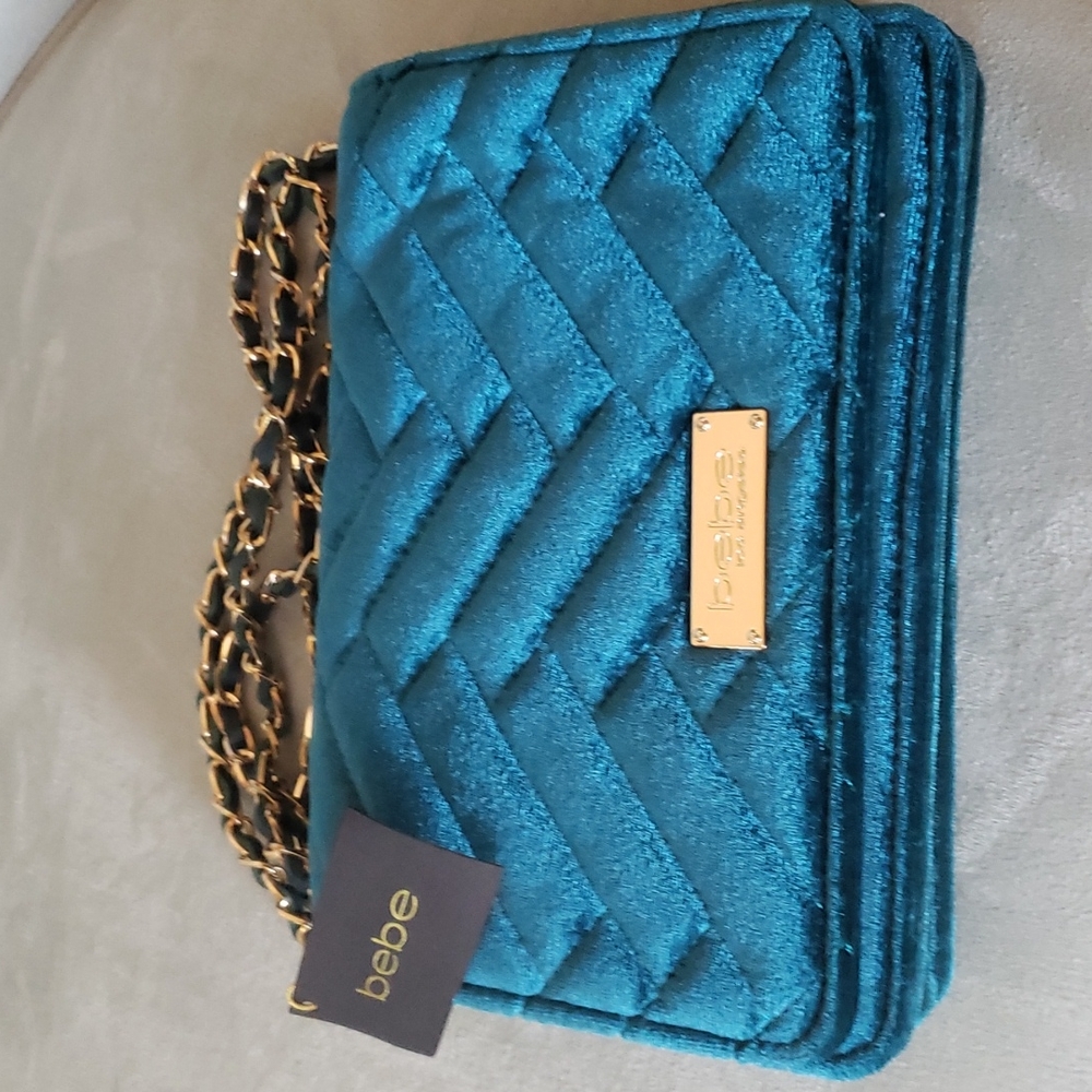 Velvet Teal Green Mini Bag by bebe